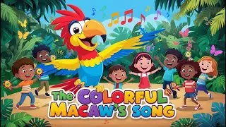 The Colorful Macaw&rsquo;s Song | Fun Nursery Rhyme for Kids | Sing Along with Macaw #kidsvideo #kidssong