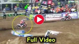 Justin Barcia & Malcolm Stewart Massive Mid-Air Crash | Justin Barcia Anaheim crash