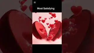 ASMR Velvet Heart Cut 🫧 &mdash; Watch the Magic Escape 💖|#oddlysatisfying #aiasmr #asmrshorts