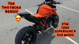 Mods Update on my Two Faced KTM 1390 Superduke R Evo!