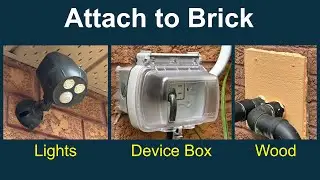 The best fastener to attach something to brick