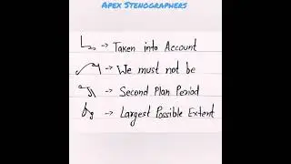 Advanced shorthand outlines Revision-1 | Kailash Chandra & Pitman Shorthand Outlines included |