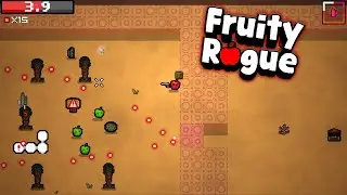 Fruity Rogue - Gameplay [Roguelike/Twin Stick Shooter/Action-adventure/The Binding of Isaac]