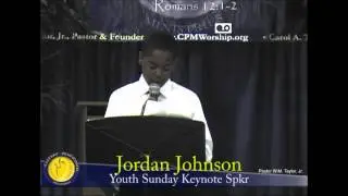 JordanJohnson YouthSunday2010