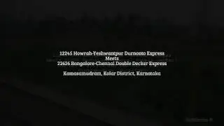 HWH-YPR Duronto Meets SBC-MAS Double Decker! High Speed Clash!!!