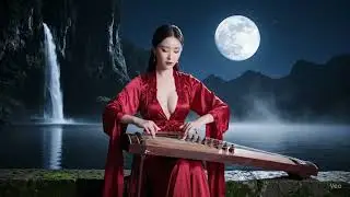 Ocean Zen: Pretty Girl Playing Piano with Bamboo and Sea Calm #Relaxzone #Relaxing #Relax