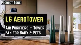 LG AeroTower - Air Purifiers + Tower Fan for Baby & Pets