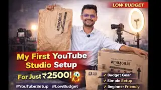 ₹2500 में My First YouTube Studio 😱 | Green Screen + Ring Light Setup