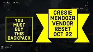 The Division 2 | TU6 | Cassie Mendoza Reset | Oct 22 | Secret Weapon Vendor