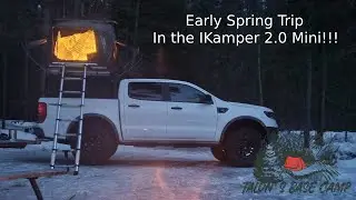 Camping in the Snow? See What an Early Spring Trip in the IKamper 2.0 Mini is Like!