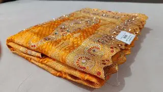 Party Wear Satan Silk Saree / शादी में पहनने वाली साड़ी। 🥰🥰