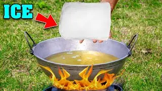 Experiment : Ice VS Hot Oil | Ice in Hot Oil Experiment | बर्फ VS गर्म तेल