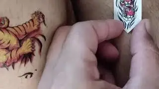 New Trending Small Tiger 🐅 🐯 Tattoo||Unique Method for making a tattoo||Viral Tattoo||Reel Tattoo