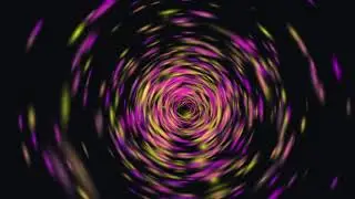 Yellow Purple Neon 4K Tunnel Abstract Background Simple Lines Pattern- Motion Screensaver | VFX, Art