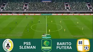 ⚽ PSS SLEMAN vs BARITO PUTERA - LIVE PEGADAIAN CHAMPIONSHIP 25/26 PES 2021