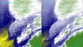 Water Vapor Imagery of Developing Winter Storm