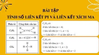 Bài tập: Tính số liên kết pi và liên kết xích ma