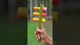 Color Tube Bamboo Toy with Balloon Pop &ndash; Creative Eco DIY Idea