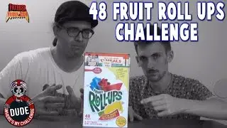 48 Fruit Roll Ups *Expired* Eating Stunt w/ WheresMyChallenge | FreakEating Challenge 70