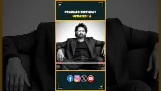 Prabhas Birthday Updates 🤯🔥 | latest tollywood movie updates #shorts #ytshorts #prabhas