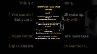 5 Scary Dream Facts You Didn&rsquo;t Know 🌙 | Dark Psychology of Sleep#deepfacts #youtubeshorts #sleep