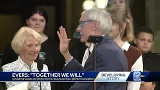 Democratic Gov. Tony Evers sworn in to his second term in office