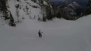 Discesa da cima Paganella - Neve fresca