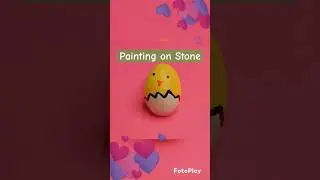 #Painting on stone#cute egg break hen#easy#art#acrylics #stone painting#stepbystep#ytshorts#Excuses