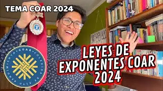 LEYES DE EXPONENTES NUEVO TEMACOMPLETO COAR 2024-2025|ACADEMIA OMEGA CARLOS PINEDA