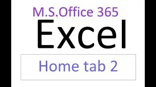 Ms Excel Home Tab second video || Styles group || cells group || Editing group ||