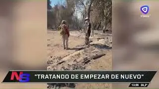 Voraz incendio en el Parque Nacional Los Alerces: 