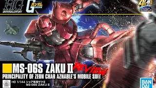 An old never released review of the Gundam hg 40th anniversary chars zaku II