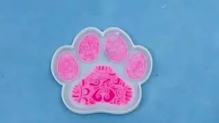 Pet Paw Keychain Resin Mold | Silicone Resin Molds | Resin-Mold.Com