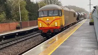 56009 / 69015 &ldquo;GB Railfreight&rdquo; & 69016 &ldquo;British Transport Police&rdquo;  pressure washing 09;44 15/11/2025