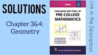 Challenge and Thrill of Pre-College Mathematics (CTPCM) | SOLUTIONS | Geometry