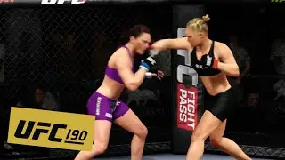 UFC 190: Ронда Раузи против Бет Коррейи. ПОЛНЫЕ МОМЕНТЫ БОЯ (EA Sports UFC)