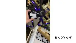 Halloween Light Up Spider, Spider Web Scary Giant Halloween Spider For Indoor Outdoor Party
