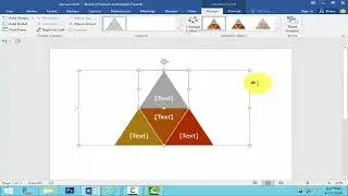 How to insert pyramid list SmartArt in word