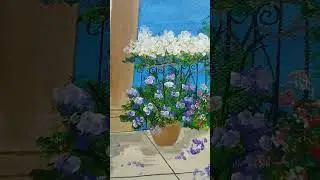 #shorts | acrylic painting| perfect vacation view| nature art