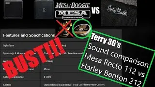 Terry 3G's Sound Comparison Mesa Recto 112 vs Harley Benton 212