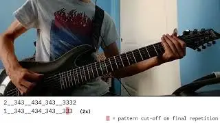 Meshuggah - Ivory Tower (Cover + Full Rhythmic Breakdown)