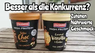 Ehrmann High Protein Eis Toffee Choc & Peanuts und Caramel Vanilla & Cashew Review