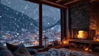 When Snow Sleeps | Cold Winter Wind Outside, Warm Fire Inside & Silent Night Mood