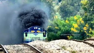 VOLCANIC Smoking ALCO's Climb a Monster Gradient : Indian Railways
