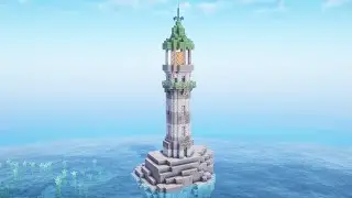 Minecraft Lighthouse Tutorial - How to Build a Lighthouse in Minecraft 1.21