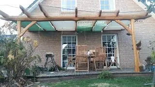 Terrassenüberdachung selber bauen, besonderes Terrassendach - Teil 4 von 4, lange Version DIY