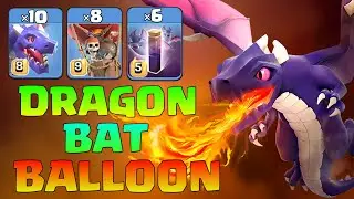 Destroy Any Townhall With Dragon Bat Attack Strategy!! TH14 Dragon Bat Attack Strategy in Coc.