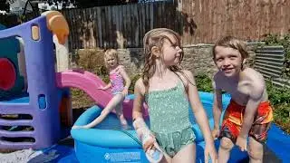 A Bit of Light Hearted Fun in the paddling pool during the Summer Holidays