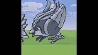 Minecraft Pixel Original Pidgeot Sprite Red/Blue 018 #minecraft #pokemon #pixel #pixelart