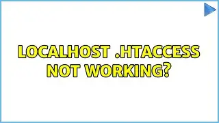 Ubuntu: localhost .htaccess not working?